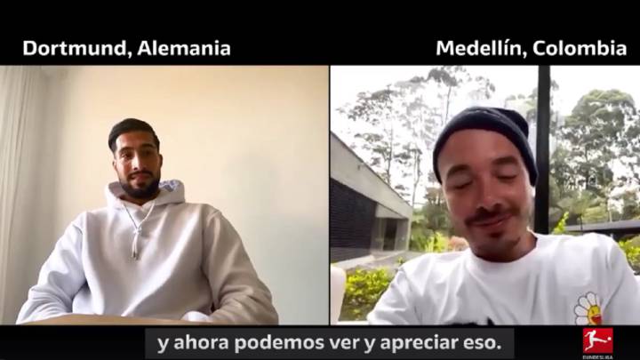 La Bundesliga logró generar una charla entre Emre Can y J Balvin.