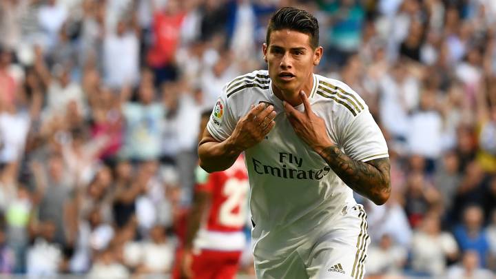 James Rodríguez, volante colombiano del Real Madrid