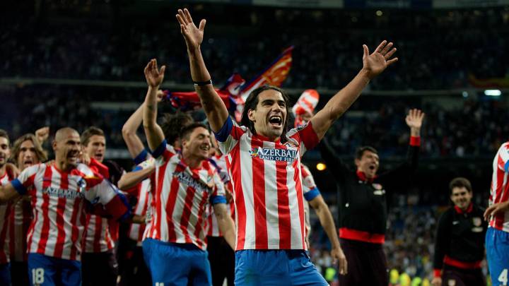 Falcao garcía, el delantero colombiano más recordado en el Atlético de Madrid.