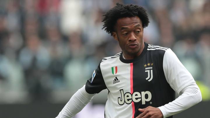 Juan Guillermo Cuadrado en partido de la Serie A con Juventus