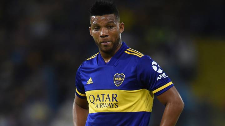 Frank Fabra con la camiseta de Boca Juniors en 2020