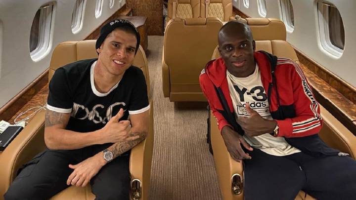 Gustavo Cuéllar pudo regresar al país junto con su familia y el también futbolista Danilo Moreno Asprilla.