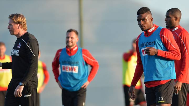 FC Colonia en entrenamiento, está el colombianoo Jhon Córdoba