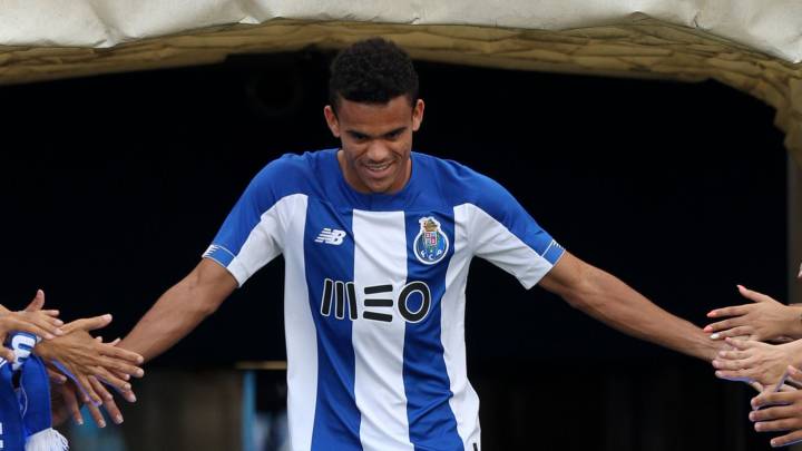 Luis Díaz el día de su presentación como jugador del Inter