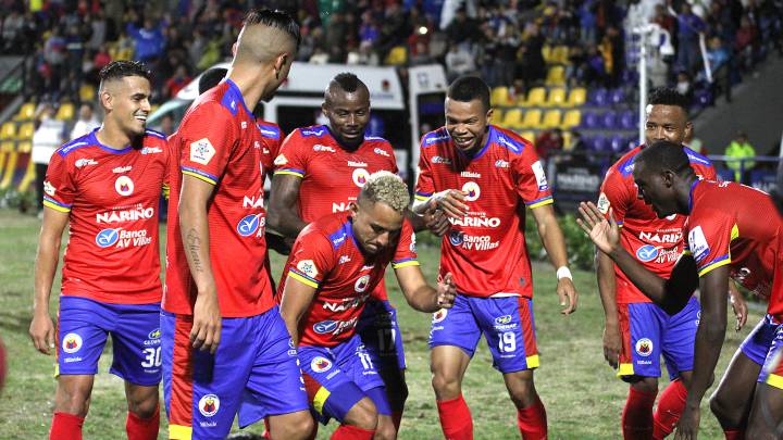 Jugadores del deportivo Pasto en la Liga BetPlay