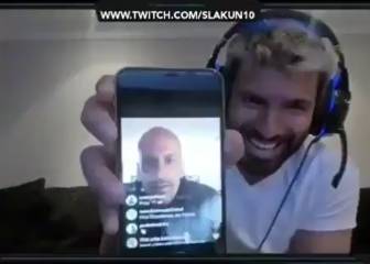 El Kun se burla de Verón por caer en la misma broma que él