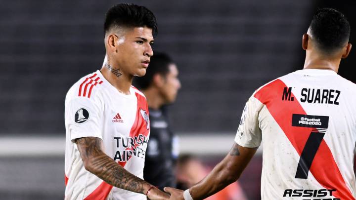 Jorge Carrascal y Matías Suárez en River Plate