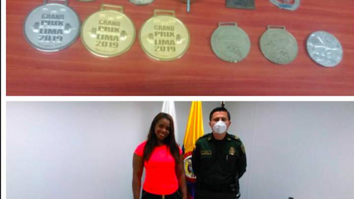 Leidy Solis recupera sus medallas robadas
