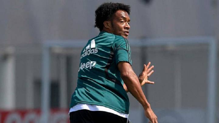 Juan Guillermo Cuadrado ya entrena con Juventus en medio de la pandemia