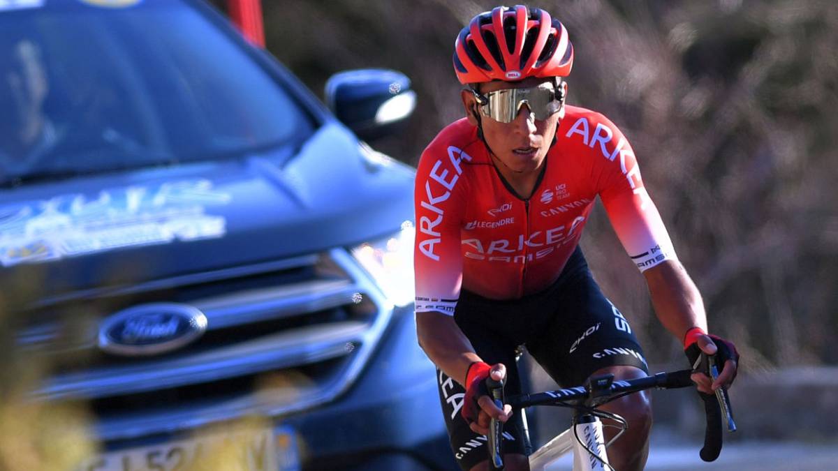 Nairo en una etapa del Tour de La Provence 2020