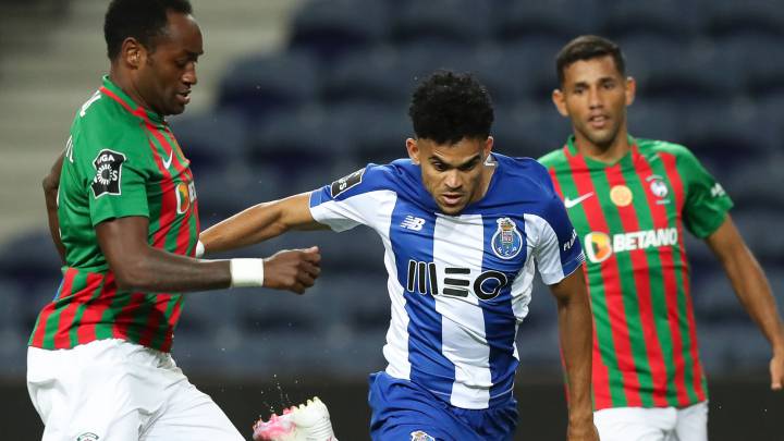 Luis Díaz, en el partido de Porto ante Marítimo