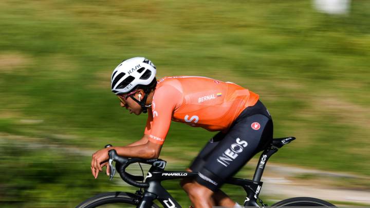 Egan Bernal vuela en sus entrenamientos