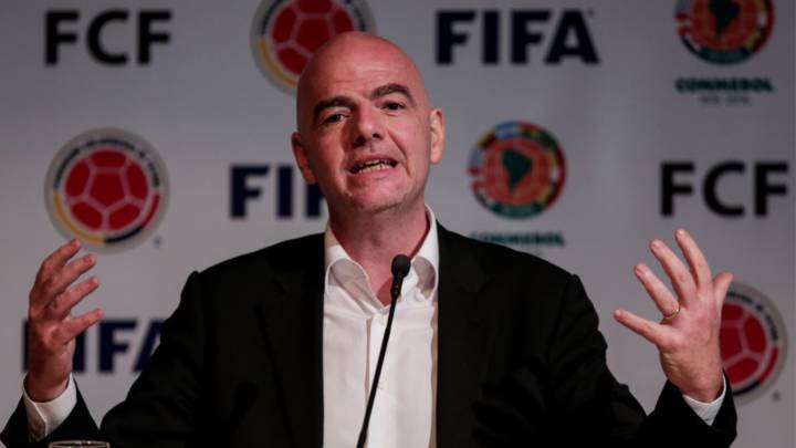 Gianni Infantino, presidente de la FIFA, de visita en Colombia