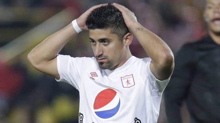 Matías Pisano ante Santa Fe en 2019