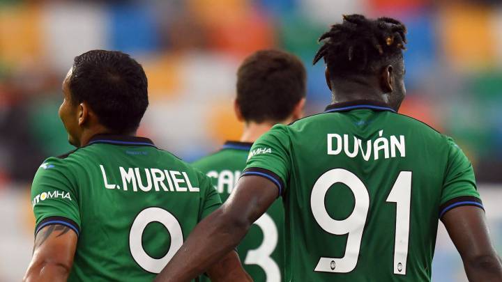 Muriel y Duván, los que más goles aportan a Colombia en las cinco ligas top de Europa