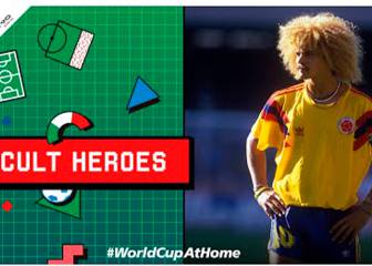 Pibe Valderrama, 'Cult Hero' de la FIFA en el Mundial Italia 90