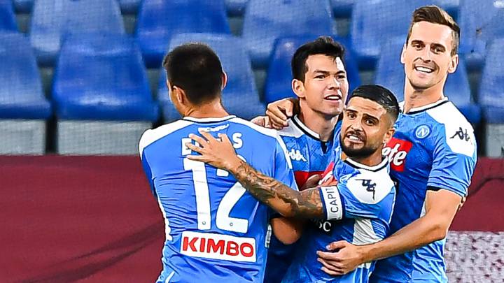 David Ospina estuvo en el banco, en el triunfo de Napoli frente a Genoa por Serie A