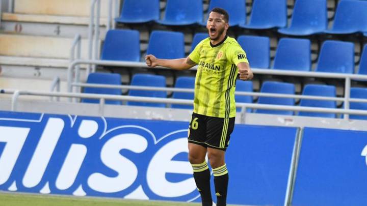 Luis Suárez, delantero colombiano del Real Zaragoza