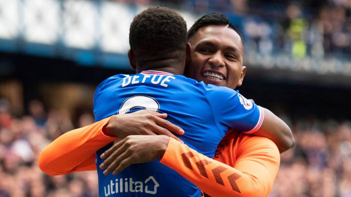 Alfredo Morelos y Jermain Defoe