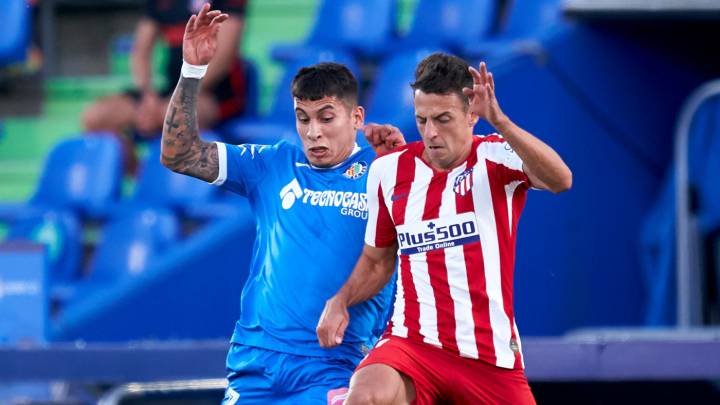 Santiago Arias, el mejor del Atlético frente a Getafe
