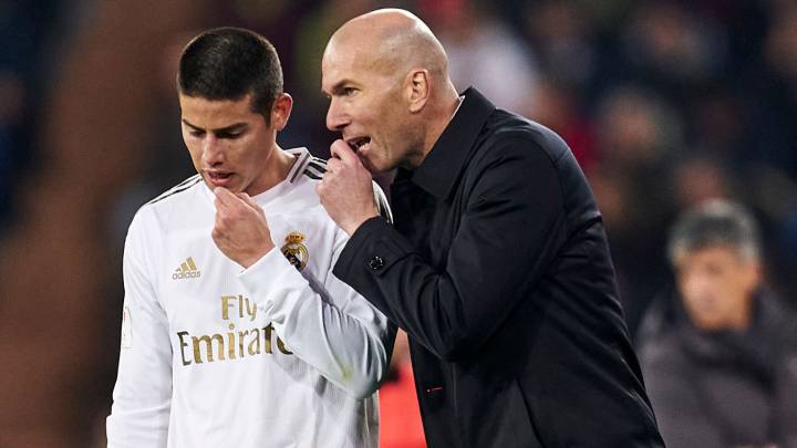 Zinedine Zidane: "Con James sabeís lo que ha pasado"