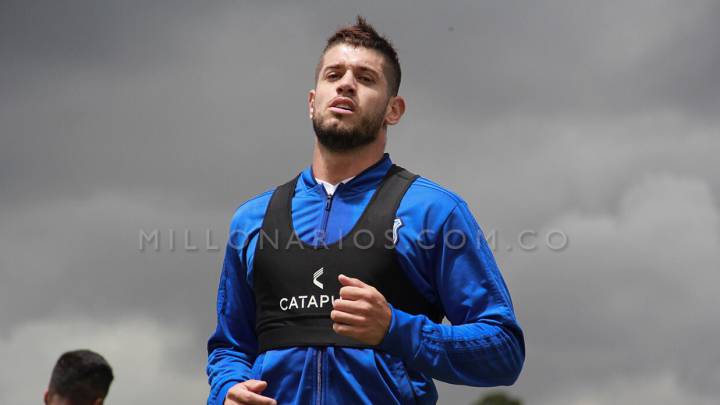 Matías de Los Santos ya entrena con Millonarios