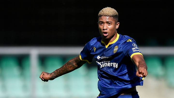 Eddie Salcedo, delantero colombo-italiano del Hellas Verona
