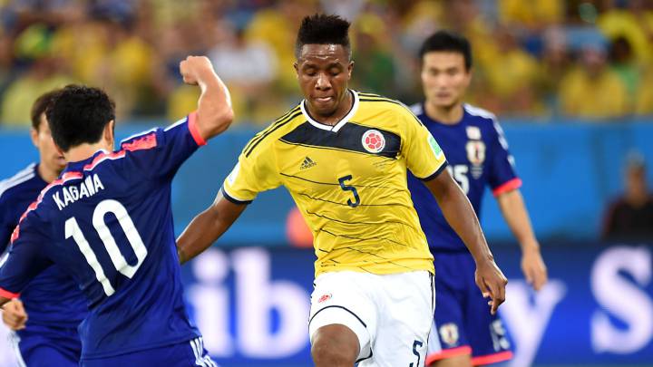 Carlos Carbonero con la Selección Colombia en el Mundial 2014