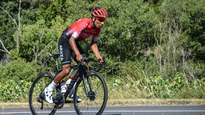 Nairo Quintana, octavo en el Mont Ventoux.