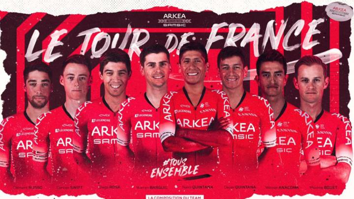 Nairo Quintana, líder del Arkéa para el Tour de Francia