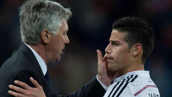Ancelotti y James podrían volver a unirse en Everton