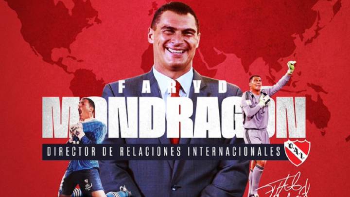 Faryd Mondragón es el nuevo Director de Relaciones Internacionales de Independiente