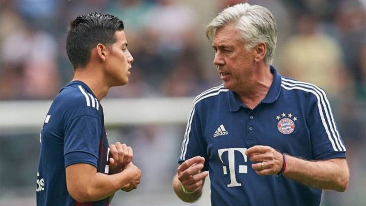 Ancelotti espera tener en James un ficha clave para las variantes tácticas