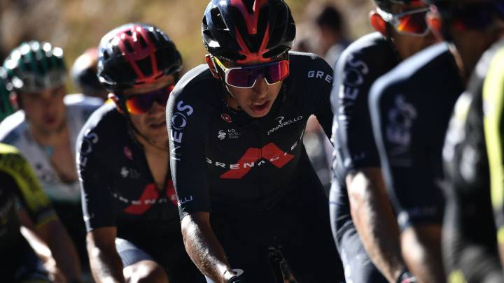 Egan Bernal, ciclista de Ineos, en la etapa 6 del Tour
