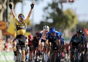 Van Aert imparable en el sprint y Sagan termina con problemas