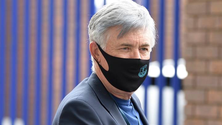 Carlo Ancelotti en Goodison Park