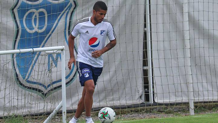 César Carrillo, primera baja de Millonarios previo al duelo con Deportivo Cali