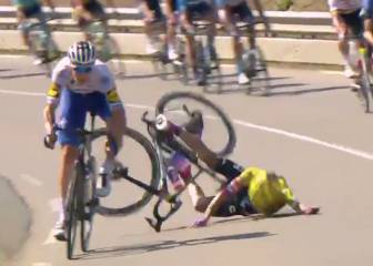 La impresionante caída de Sergio Higuita en el Tour