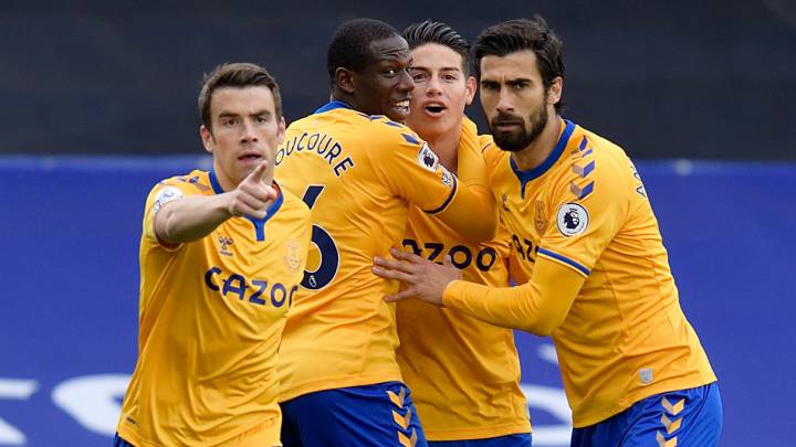 James Rodríguez, volante colombiano del Everton
