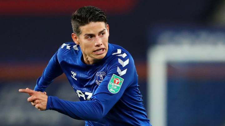 James Rodríguez, volante colombiano del Everton