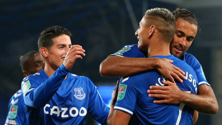 Everton se enfrentará en los cuartos de final de la Carabao Cup al Manchester United. El equipo liderado por James Rodríguez ha dejado grandes sensaciones