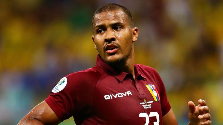 Salomón Rondón no estará con Venezuela para el partido ante Colombia del 9 de octubre