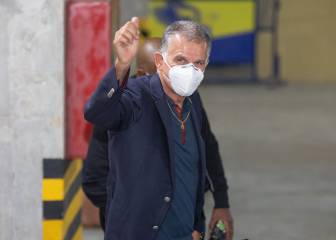 Así llegaba Queiroz con sus jugadores a la concentración
