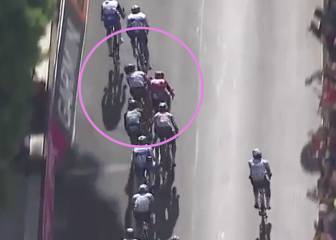 Los empujones de Démare a Molano en la etapa 7 del Giro