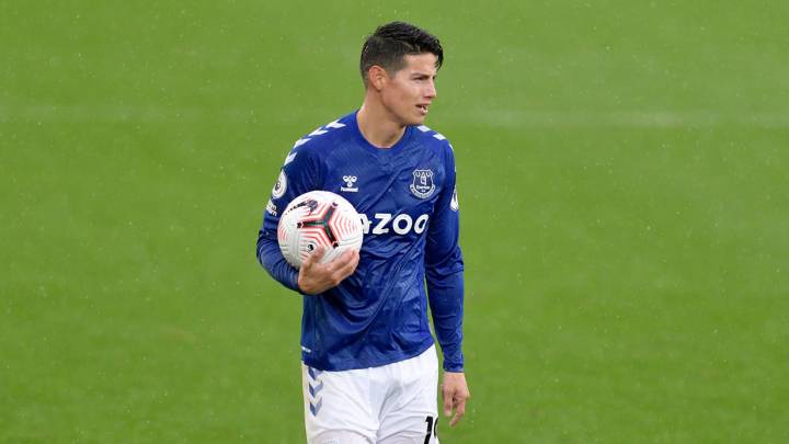 James Rodríguez, volante del Everton de Inglaterra, estuvo en los informes de reclutamiento del Manchester United en 2010. El equipo no quiso ficharlo