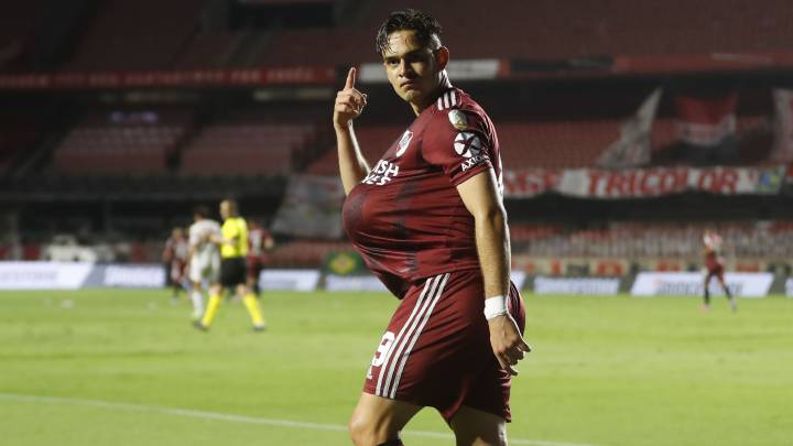 Rafael Santos Borré, delantero colombiano de River Plate