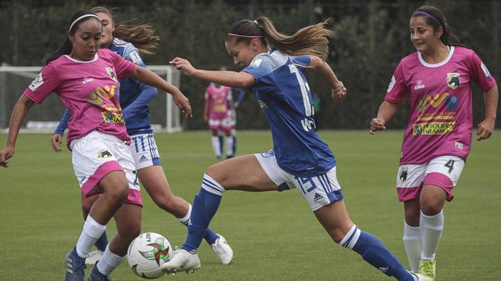 Inicio la Liga femenina en Colombia con goleada de Millonarios 5-0 a Llaneros en el estadio de Techo. Lina Gómez fue la gran figura del partido