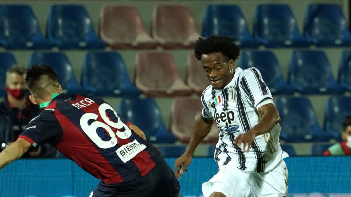 Juan Guillermo Cuadrado ingresó en el segundo tiempo para darle más ofensiva a la Juventus en el empate 1-1 ante Crotone por la fecha 4 de la Serie A