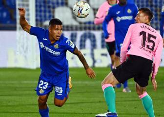 Cucho, protagonista del Getafe en victoria ante el Barcelona
