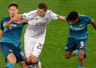 Zenit, con Barrios, cae ante Brujas en el último minuto